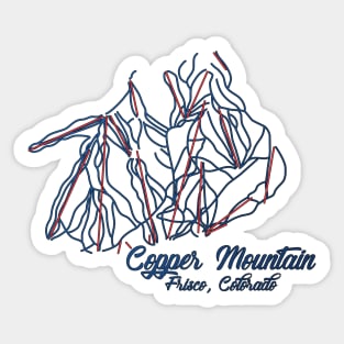 Copper Mountain Trail Map Sticker